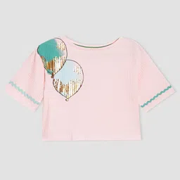 PILOLO Girls Graphic Printed Round Neck Cotton T-shirt-picture-35