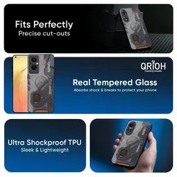 QRIOH Abstract Printed Oppo F31 5G Back Case Mobile Accessories image 4