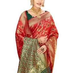 Manthan Creation Woven Design Zari Art Silk Banarasi Saree image 3