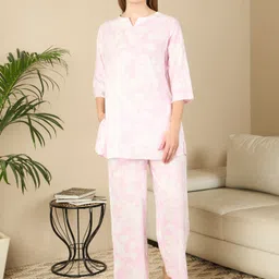 July Women Floral Printed Night suit-image-52