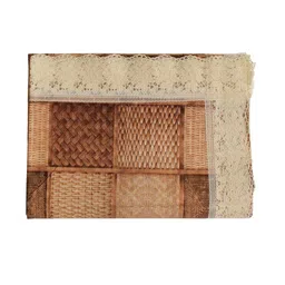 Kuber Industries Brown Printed 6 Seater Table Cover image 4