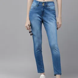 Roadster Women Skinny Fit High-Rise Light Fade Jeans-picture-26