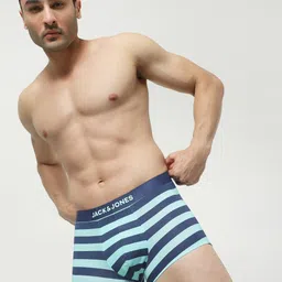 Jack & Jones Men Mid Rise Striped Trunks 1310050001 image 4