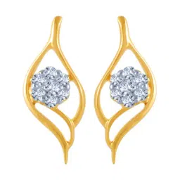 P.C. Chandra Jewellers 14 kt Gold & Diamond Earrings-picture-48