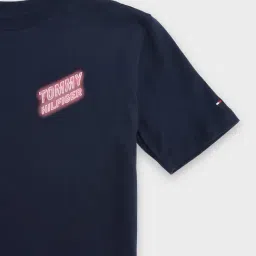 TOMMY HILFIGER Kids Blue Relaxed Fit T-Shirt image 4