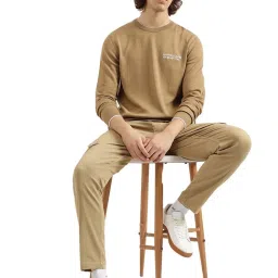 United Colors Of Benetton Beige Cotton Regular Fit Printed Sweatshirt image 5