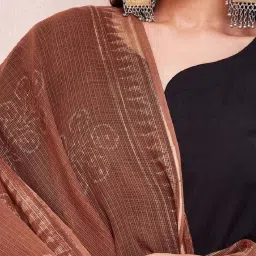 Fabindia Brown Printed Dupatta image 5
