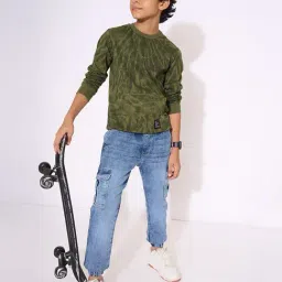 Pantaloons Junior Boys Mayfly Printed Sweatshirt image 3