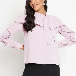 MADAME Mauve Embellished Top-image-28