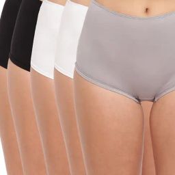 BASIICS by La Intimo Multicolor Boyshorts Panty (Pack Of 5)-picture-34