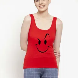 Friskers Red Printed Camisole-image-69