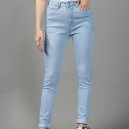 showoffff SHOWOFF Blue Solid Mid Rise Jeans-picture-10
