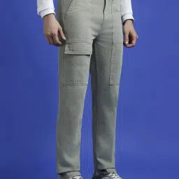 Pepe Jeans Sage Green Straight Fit Cargo Jeans image 3