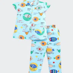 NAUTI KIDZ Girls Printed Night suit-image-83