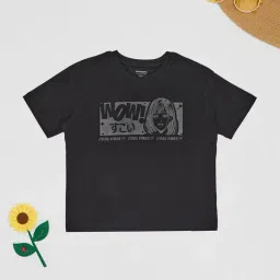 Pantaloons Junior Girls Black T-Shirt-image-48