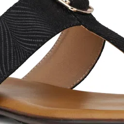 Inc.5 Women's Black T-Strap Sandals image 5