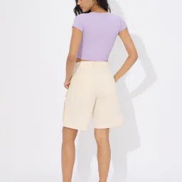 The Souled Store Lavender ted T-Shirt image 5