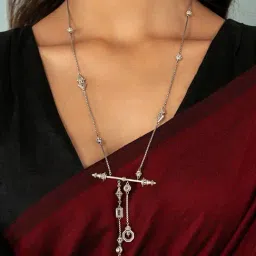 Shaya 92.5 Sterling Silver White Gold A Muse Called Jyoti Irene Adler Necklace for Women-image-78