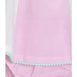 MINIKLUB Girls Multicolor Striped Dress with Bloomers image 5