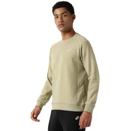 Asics Brown Regular Fit Sports Sweatshirt image 3