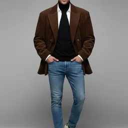 HERE&NOW Single-Breasted Notched Lapel Blazers image 2