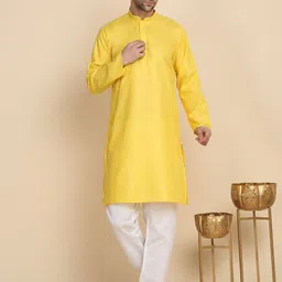 KRAFT INDIA Men Solid Festive Straight Kurta-picture-27