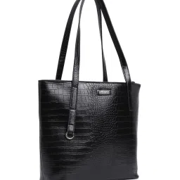 Fastrack MTO MTS newline1 Black PU Medium Tote Handbag image 5
