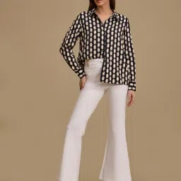 KAZO White Viscose Solid Jeggings image 5