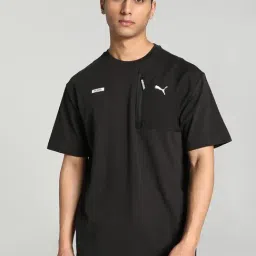 Puma DESERT ROAD Black Cotton Relaxed Fit T-Shirt-image-89