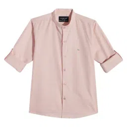 Charchit Boys Pink Cotton Comfort Fit Shirt-picture-28