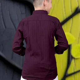 Lolark Boys Self Design Casual Shirt image 3