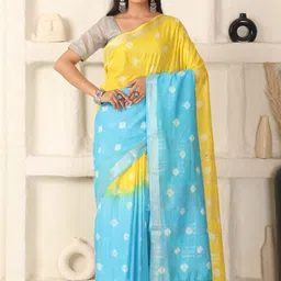 HAIDER ALI AND SONS Bandhani Art Silk Handloom Banarasi Saree-picture-33