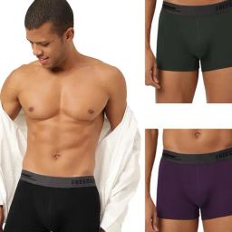 Freecultr Multi Comfort Fit Trunks - Pack of 3-picture-28