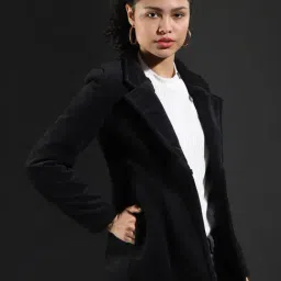 Campus Sutra Black Regular Fit Jacket image 4