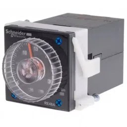 Schneider Electric 24 to 240 V AC/DC DPDT 5 A Panel Mount Timer Relay, RE48AMH13MW image 3