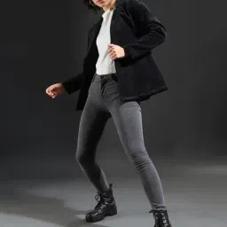 Campus Sutra Black Regular Fit Jacket image 5