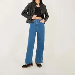 Styli Blue Solid Jeans image 3