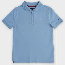 TOMMY HILFIGER Kids Blue Regular Fit Polo T-Shirt-picture-32