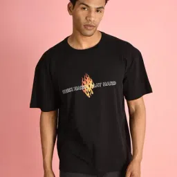 Bene Kleed Black Print T-Shirts image 4