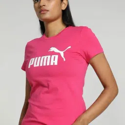 Puma Pink Cotton Printed Sports T-Shirt-picture-20