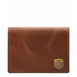 Fossil Hayes Brown Leather Solid Bi-Fold Wallet-picture-4