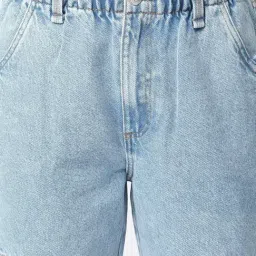 R&B Light Blue Cotton Relaxed Fit High Rise Jeans image 5