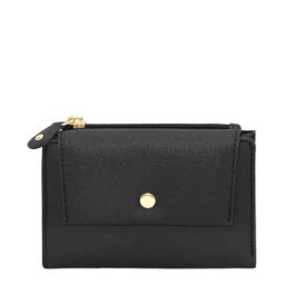 Fastrack Compact Black Solid Tri-Fold Wallet for Women-picture-5