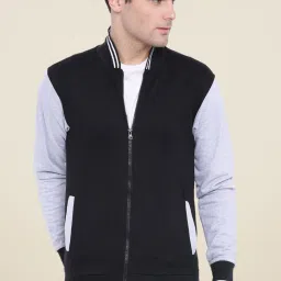 Campus Sutra Black Solid Sweatshirt image 3