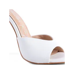 London Rag Solid White Heels image 4