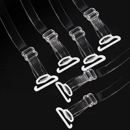 Licogel Nonskid Versatile Nonslip Silicone Bra Shoulder Strap Clear 3 Pairs Removable Nonslip Skinny Silicone Lightweight Bra Replacement Strap image 1