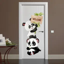 generic Delight Art Cute Cartoon Pandas Design Wall Sticker Size - (42 * 75) cm Model id - (DAMC00991L) image 1