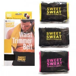 sweet sweat waist trimmer SWEET SWEAT WAIST TRIMMER® Master Quality Slimming Belt (Reg. No.3688179) Pack of 3 No.1 Waist Trimmer Belt image 1
