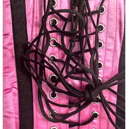 daisy corsets Pink Steel Boned Underbust Corset Top Size Small image 3