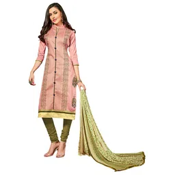 Maroosh Floral Embroidered Unstitched Dress Material-picture-19